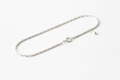 collier en argent sterling chaine lateral 